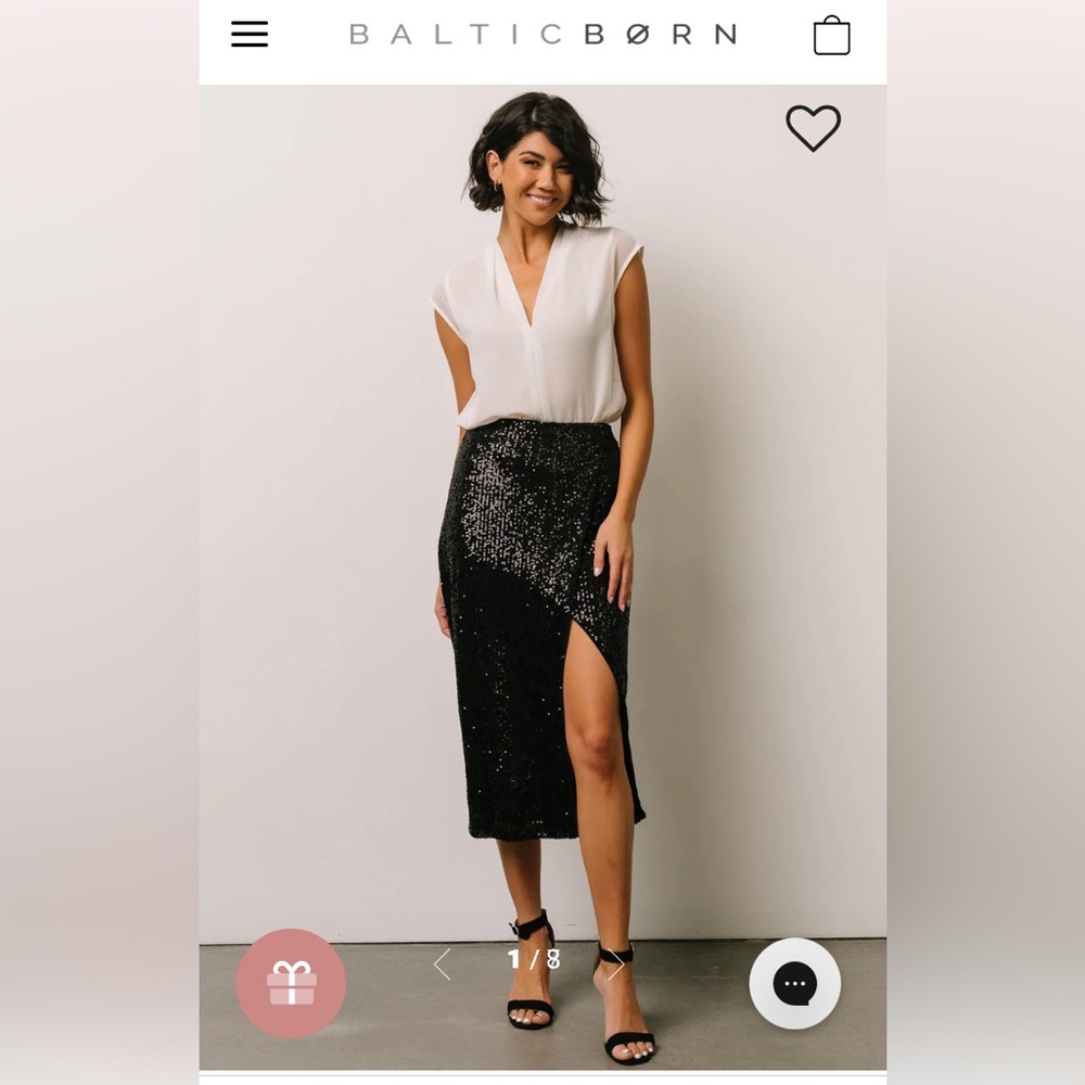 Baltic Born Kai Sequin Midi Skirt